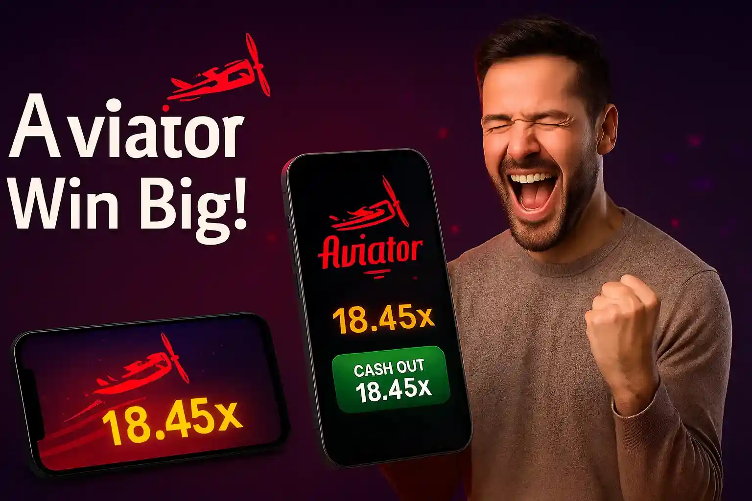 Aviator crash game UI with plane trajectory, multiplier graph, and peso bets
